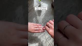 how to crochet a magic ring crochet tutorial [upl. by Arabela999]