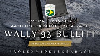 Bullitt Wins 2023 The Rolex Middle Sea Race [upl. by Knuth289]