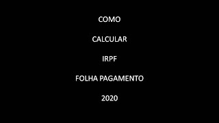 COMO CALCULAR IRPF 2020 8 [upl. by Zevahc]