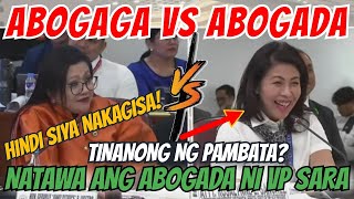 ABOGADA NI VP SARA NATAWA NALANG SA MGA PAMBATANG TANONG NI LUISTRO duterte dds bisdak [upl. by Dibb]