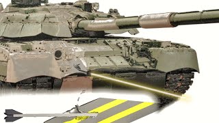 T80U without Kontakt5  M829A2  Armor Penetration [upl. by Leummas]