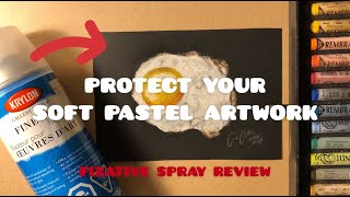 How to protect your Pastel Artwork  Fixative Spray REVIEW [upl. by Nycila]