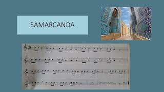 Samarcanda di R Vecchioni  base musicale per strumenti didattici in do [upl. by Nwahsal]