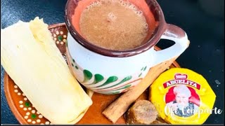 Champurrado Tradicional Con Maseca y Chocolate Abuelita Champurrado sin Leche [upl. by Dominique]