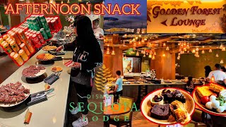 Sequoia Lodge  Golden Forest Lounge  Afternoon Snack  Disneyland Paris [upl. by Elletnuahc]