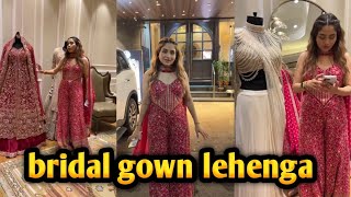 Exclusive bridal gown lehenga saree collection  লেহেঙ্গা গাউন শাড়ি গর্জিয়াস কালেকশন [upl. by Dnartreb]