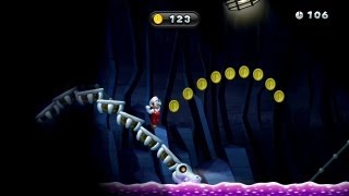 New Super Mario Bros U  Dark Dark Coaster Gold Medal [upl. by Hanima]