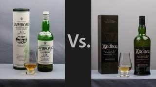 Whisky Video 5 Ardbeg 10 Vs Laphroaig 10 [upl. by Newell]