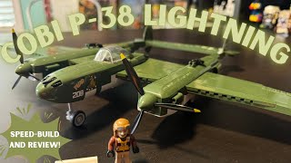 Cobi P 38 Lightning Lego speedbuild buildingblocks p38lightning [upl. by Aerdnac]