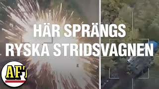 Här sprängs ryska stridsvagnen – nya videor från Ukrainakriget [upl. by Dalia43]