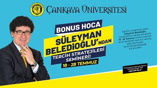 Çankaya ÜniversitesiBonus Hocadan Tercih Stratejileri Semineri 2024 [upl. by Soisanahta]