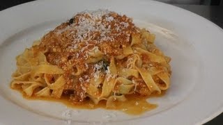 TAGLIATELLE NAPOLETANA WITH RICOTTA theitaliancookingclasscom [upl. by Putnam172]