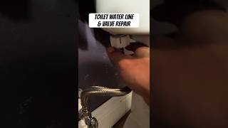 Toilet Water Line amp Valve Repair [upl. by Nivrae297]