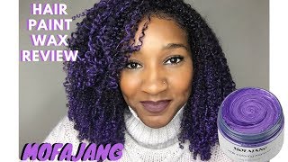 Mofajang PURPLE Hair Paint Wax Review  Ombre On Natural Hair [upl. by Jacoby958]