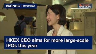 HKEX CEO aims for more largescale IPOs this year [upl. by Surtemed]