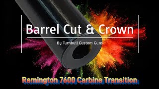 Crowning a Rifle barrel using Manson Precision Reamers Crowning tools [upl. by Sudnak115]