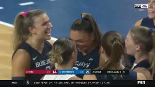 Creighton Volleyball Highlights vs USC 9424 [upl. by Adiaj]