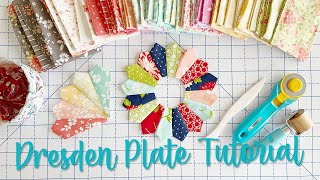 How To Sew a Dresden Plate Quilt Block  Tutorial [upl. by Anahpets]