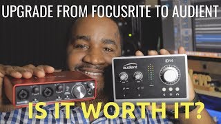 Focusrite Scarlett 2i2 vs Audient iD14 [upl. by Hourihan]