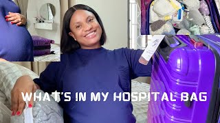 WHAT I PACKED IN MY HOSPITAL MATERNITY BAG  LABOR AND DELIVERY [upl. by Dail]