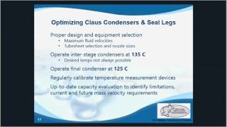 Optimizing Claus Condensers and Reheaters [upl. by Eltsryk476]