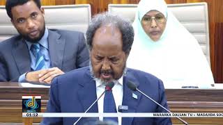 Madaxweyne Xasan Sheekh”Cid awood u leh cad kamid ah Soomaaliya inay bixiso majirto” [upl. by Thapa]