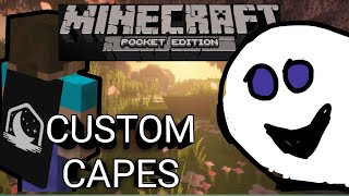 HOW TO GET CUSTOM CAPE IN MCPE121mcpeminecraftpe custom cape [upl. by Erehpotsirhc]