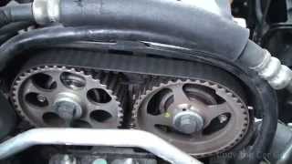 Chevy Aveo timing belt and timing marks part1 [upl. by Adnalu]