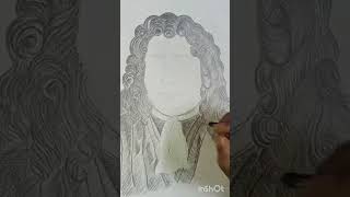 Antonie Van Leeuwenhoek By Ayan Santramicrobiology microscope youtubeshorts art sketch [upl. by Nahpets]