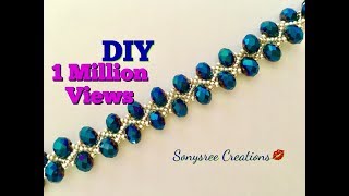 DIY Beaded bracelet Gorgeous Stunning  Fantabulous 😃👏🏼👱🏻‍♀️👩🏻 [upl. by Okram615]