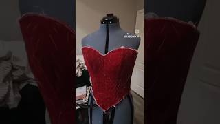 I made a new corset pattern It only took nine mockups 😅corset wip sewing custom cosplay [upl. by Yhtac]