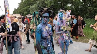 best body paintbody art at Castlefest [upl. by Anattar]