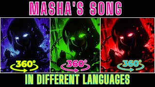 360 VR  How would Mashas song Sound in various Languages around the World [upl. by Malik]