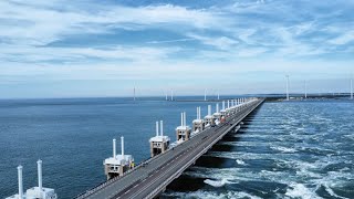 Stormvloedkering Oosterschelde Gefilmd met DJI MINI 2SE [upl. by Cicely]