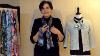 How to Tie a Rectangular Scarf  Part 1 [upl. by Attenad]