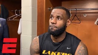 LeBron James on Carmelo Anthony’s Lakers potential ‘Not a question to ask me’  NBA Sound [upl. by Ominoreg778]