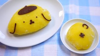 Mochi Ice Cream Pompompurin Pudding Daifuku ポムポムプリン プリン大福 アイス [upl. by Habas918]