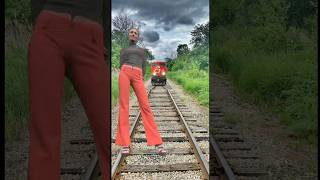 Funny train vs sand sculpture special effects on the train driver half train vfx trending [upl. by Lek]