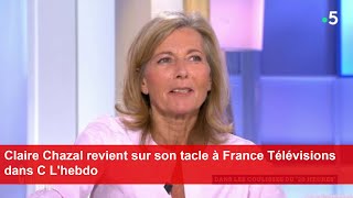 Claire Chazal revient sur son tacle à France Télévisions dans C Lhebdo [upl. by Madea909]