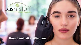 Brow Lamination Aftercare The Complete Guide to Caring for Your Laminated Eyebrows [upl. by Sydel]