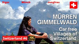 🇨🇭 Swiss village you must visit  Lauterbrunnen Murren Gimmelwald Stechelberg by cable car and train [upl. by Byran]