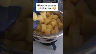 Güveçte Patates Püreli Et Sote😚shortsyemekyemektariflerifoodkeşfetcookingshortvideolike [upl. by Imoan]