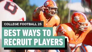 College Football 25 Essential Tips For Recruiting the BEST Players [upl. by Gnemgnok849]