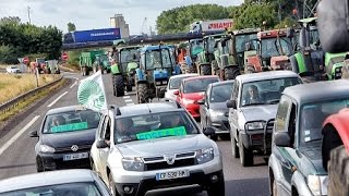 Moselle  agriculteurs en colère sur lA31 [upl. by Nidak]