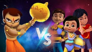 Rudra amp Shiva amp Vir the Robot boy vs Bheem  1 vs 3 Battle [upl. by Aggappe606]