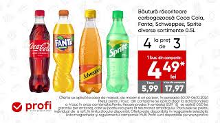 La Profi găsești o mulțime de oferte Acum ai Coca Cola Fanta Schweppes Sprite 4 la preț de 3 [upl. by Zigrang]