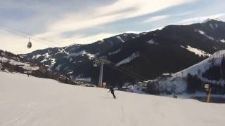 Saalbach  Piste 61a Schönleiten Talabfahrt [upl. by Rakel]