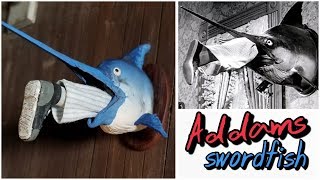 The Addams Family Swordfish in Miniature using Polymer Clay [upl. by Aidnama]