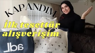 Kapanmaya nasıl karar verdim🧕İlk tesettür alışverişim 🛍️ kayra aker adl armine zühre tesettür [upl. by Anaitsirk108]