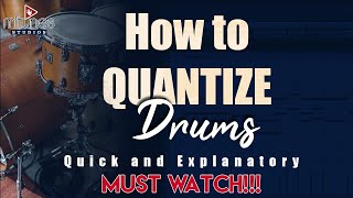 How to quantize drums  TOP SECRET the PROs wont show you [upl. by Aynod]